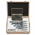 Beautyblade Outside Mechanical Micrometer Set - Green - 0-6 in. Range-6 Mics & 5 Standard Micrometers BE3720718